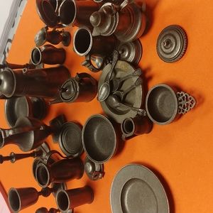 Franklin Mint Pewter Set